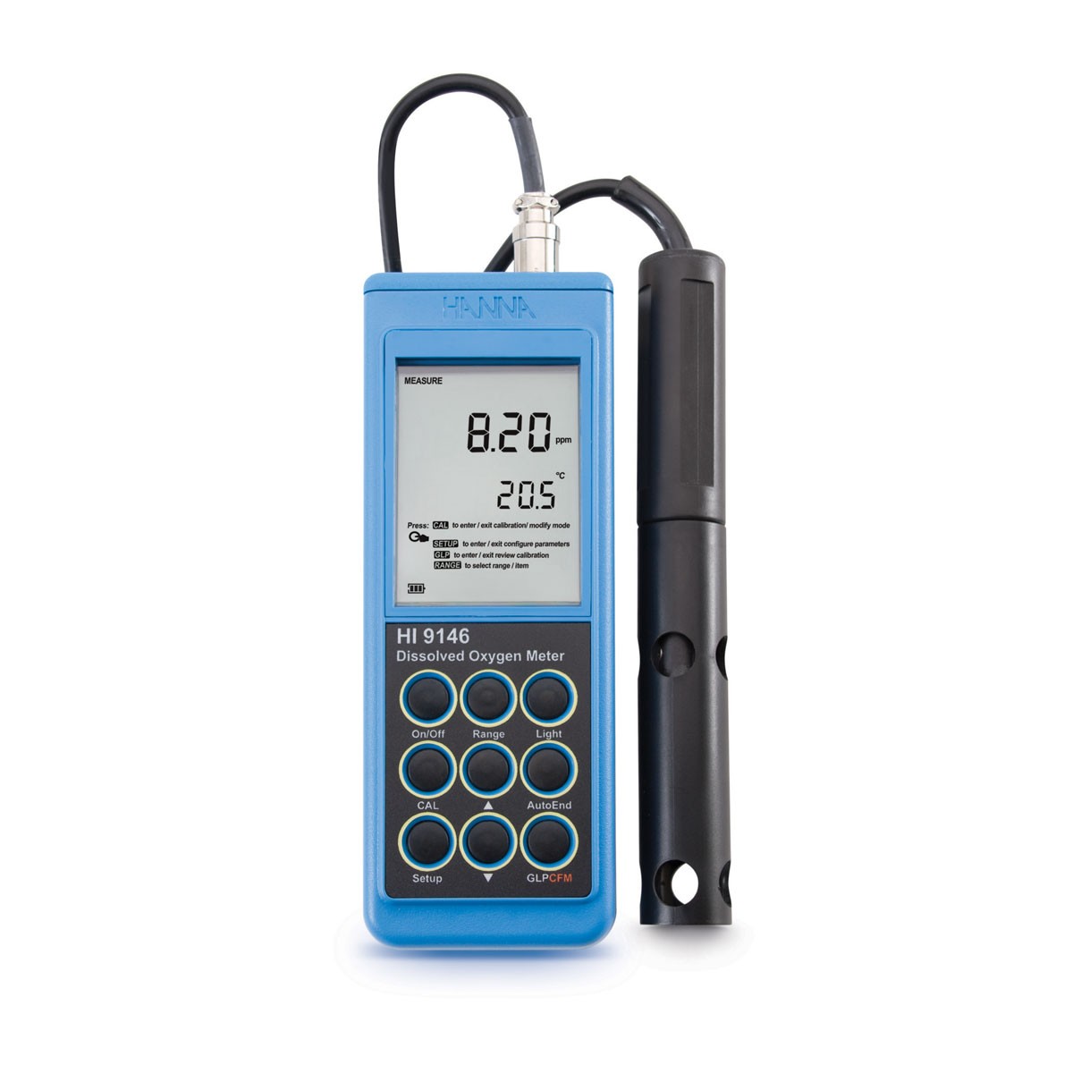HI9146-04 портативный влагозащищенный микропроцессорный оксиметр HANNA INSTRUMENTS HI9146-04 по лучшей цене с доставкой - интернет-магазин Прогрессивные решения