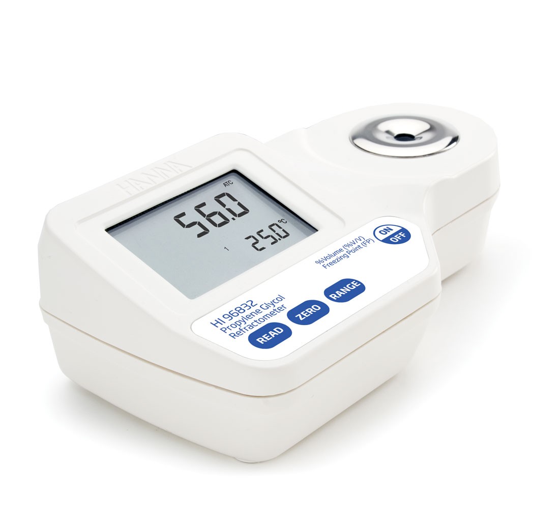 HI96832 цифровой рефрактометр для анализа пропиленгликоля HANNA INSTRUMENTS HI96832 по лучшей цене с доставкой - интернет-магазин Прогрессивные решения