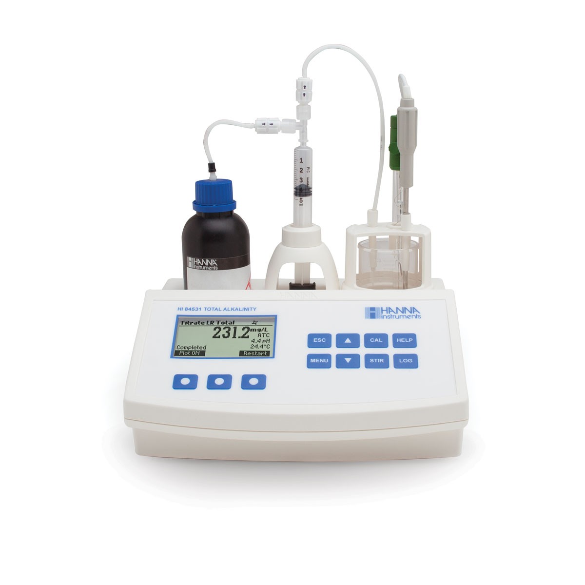 HI84531-02 титратор для определения щелочности воды HANNA INSTRUMENTS HI84531-02 по лучшей цене с доставкой - интернет-магазин Прогрессивные решения