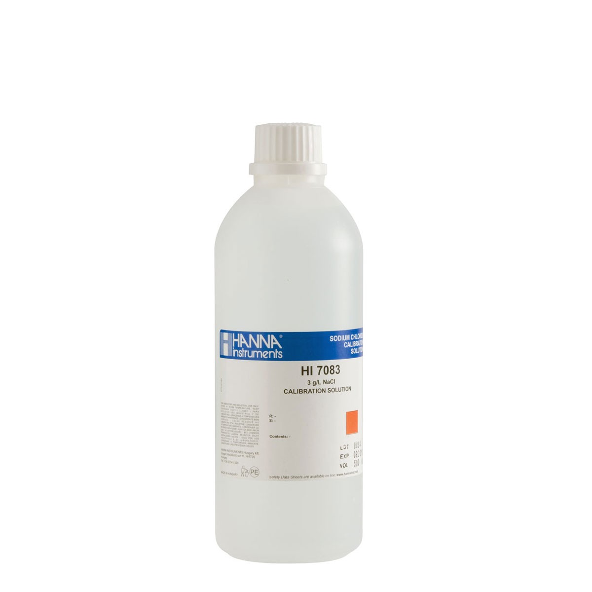HI7083L стандартный раствор 3 г/л NaCL, 500 мл n/v HANNA INSTRUMENTS HI7083L по лучшей цене с доставкой - интернет-магазин Прогрессивные решения