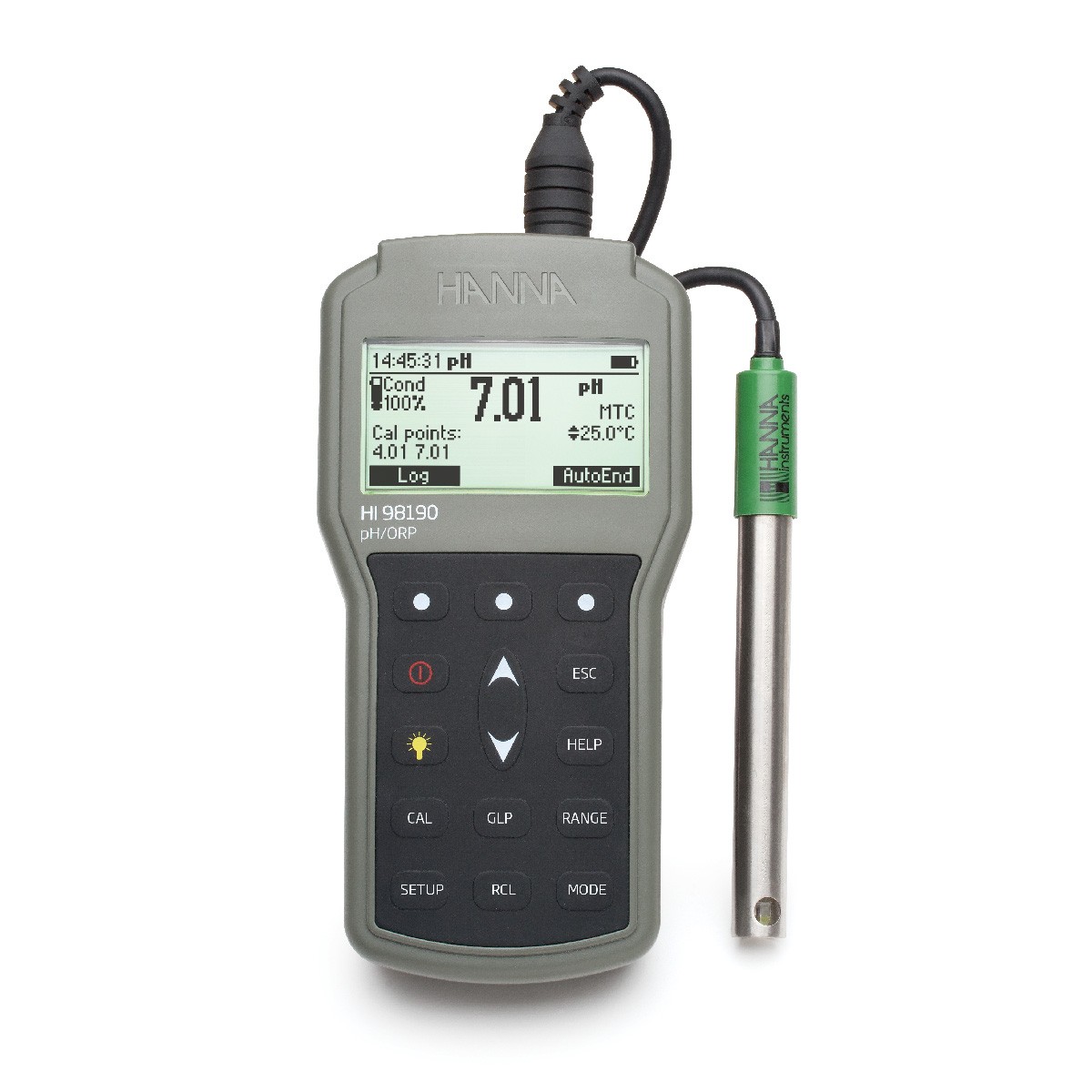 HI98190 влагозащищенный портативный pH/ОВП/термометр HANNA INSTRUMENTS HI98190 по лучшей цене с доставкой - интернет-магазин Прогрессивные решения