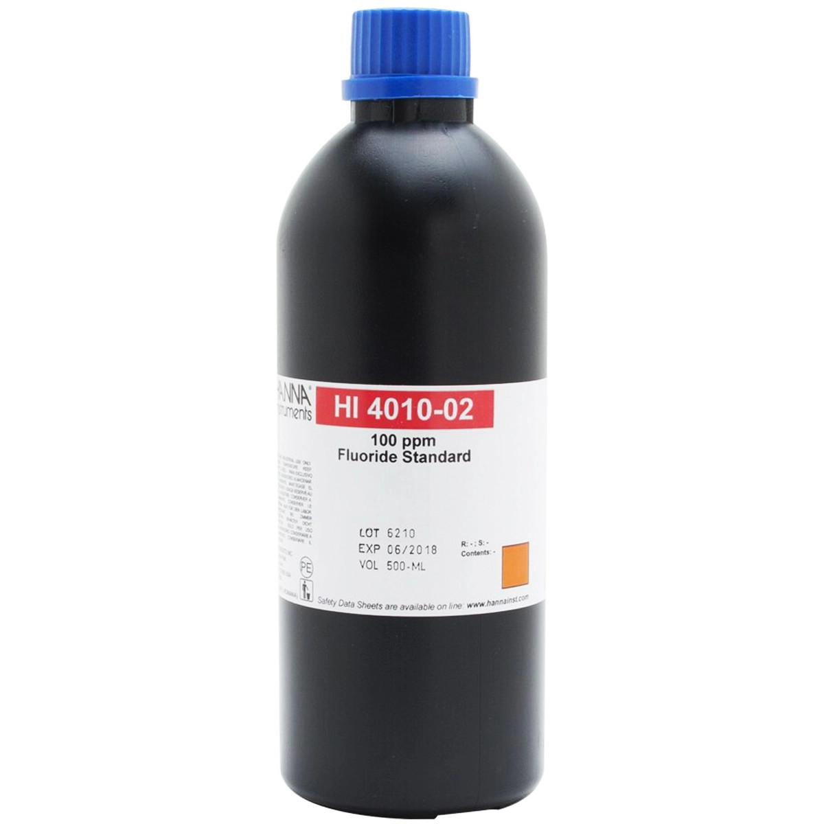 HI4010-02 стандартный раствор фторид-ионов 100 мг/л, 500 мл HANNA INSTRUMENTS HI4010-02 по лучшей цене с доставкой - интернет-магазин Прогрессивные решения