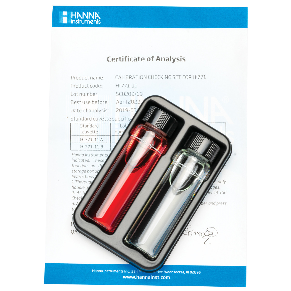 HI771-11 калибровочные стандарты для колориметра HI771 HANNA INSTRUMENTS HI771-11 по лучшей цене с доставкой - интернет-магазин Прогрессивные решения