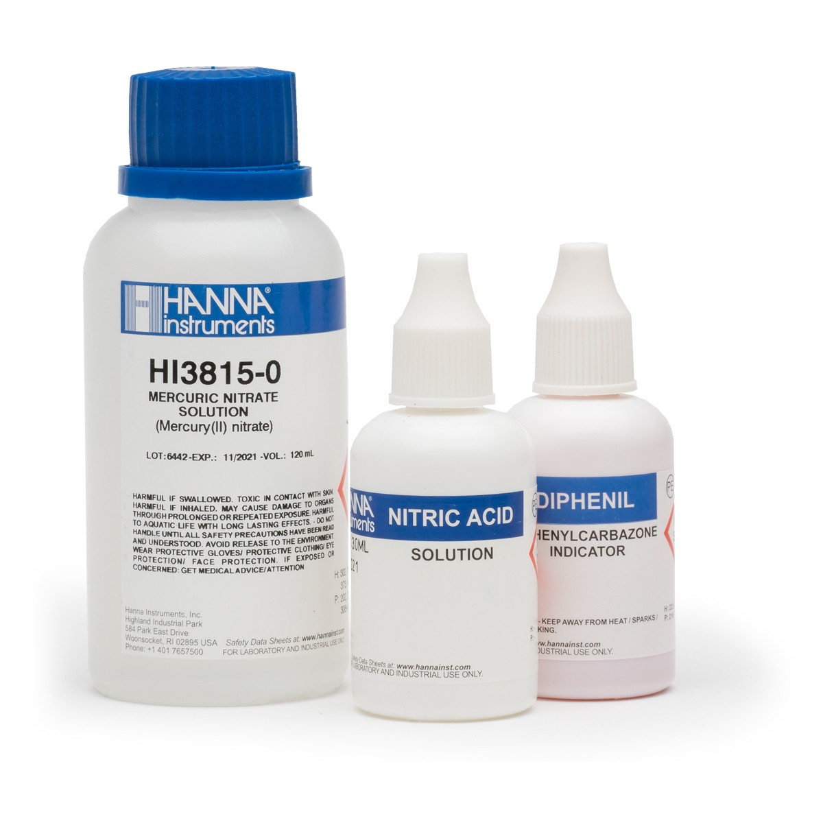 HI3815-100 набор реактивов к набору HI3815 (определение хлорида) DGR HANNA INSTRUMENTS HI3815-100 по лучшей цене с доставкой - интернет-магазин Прогрессивные решения