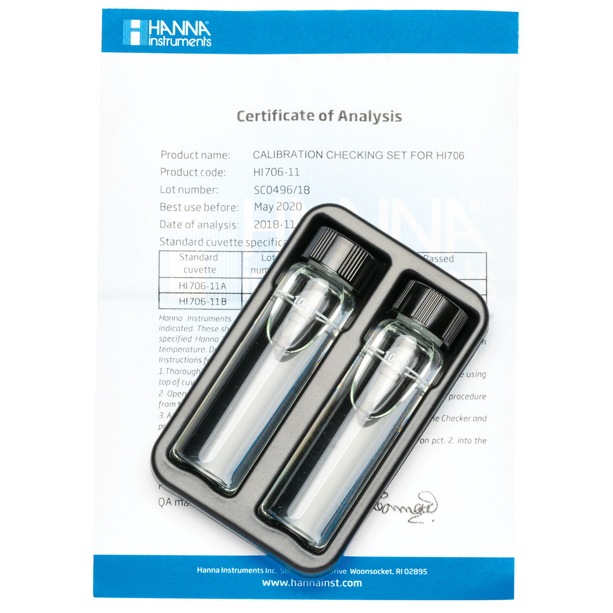 HI706-11 калибровочные стандарты для колориметра HI706 HANNA INSTRUMENTS HI706-11 по лучшей цене с доставкой - интернет-магазин Прогрессивные решения