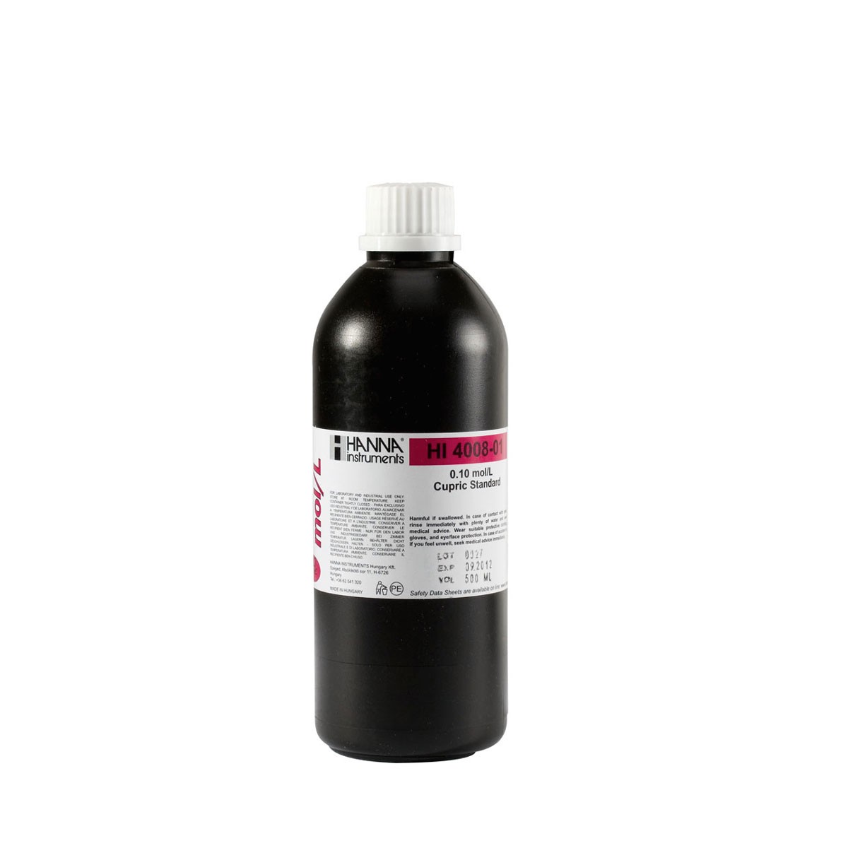 HI4008-01 стандартный раствор меди, 0.1М, 500 мл HANNA INSTRUMENTS HI4008-01 по лучшей цене с доставкой - интернет-магазин Прогрессивные решения