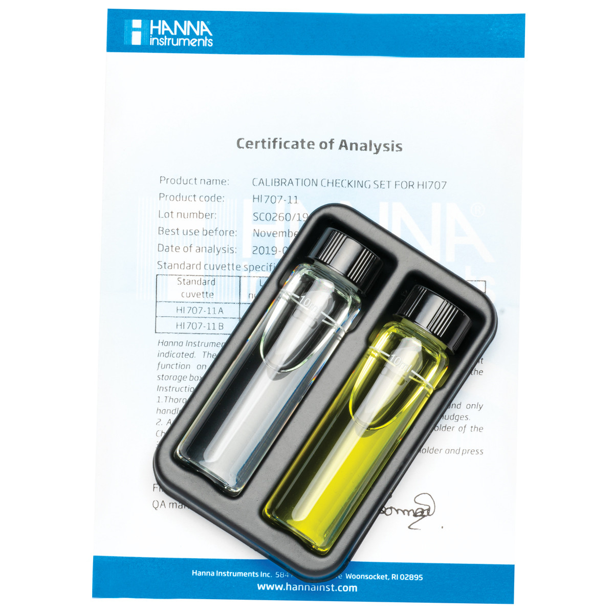 HI707-11 калибровочные стандарты для колориметра HI707 HANNA INSTRUMENTS HI707-11 по лучшей цене с доставкой - интернет-магазин Прогрессивные решения