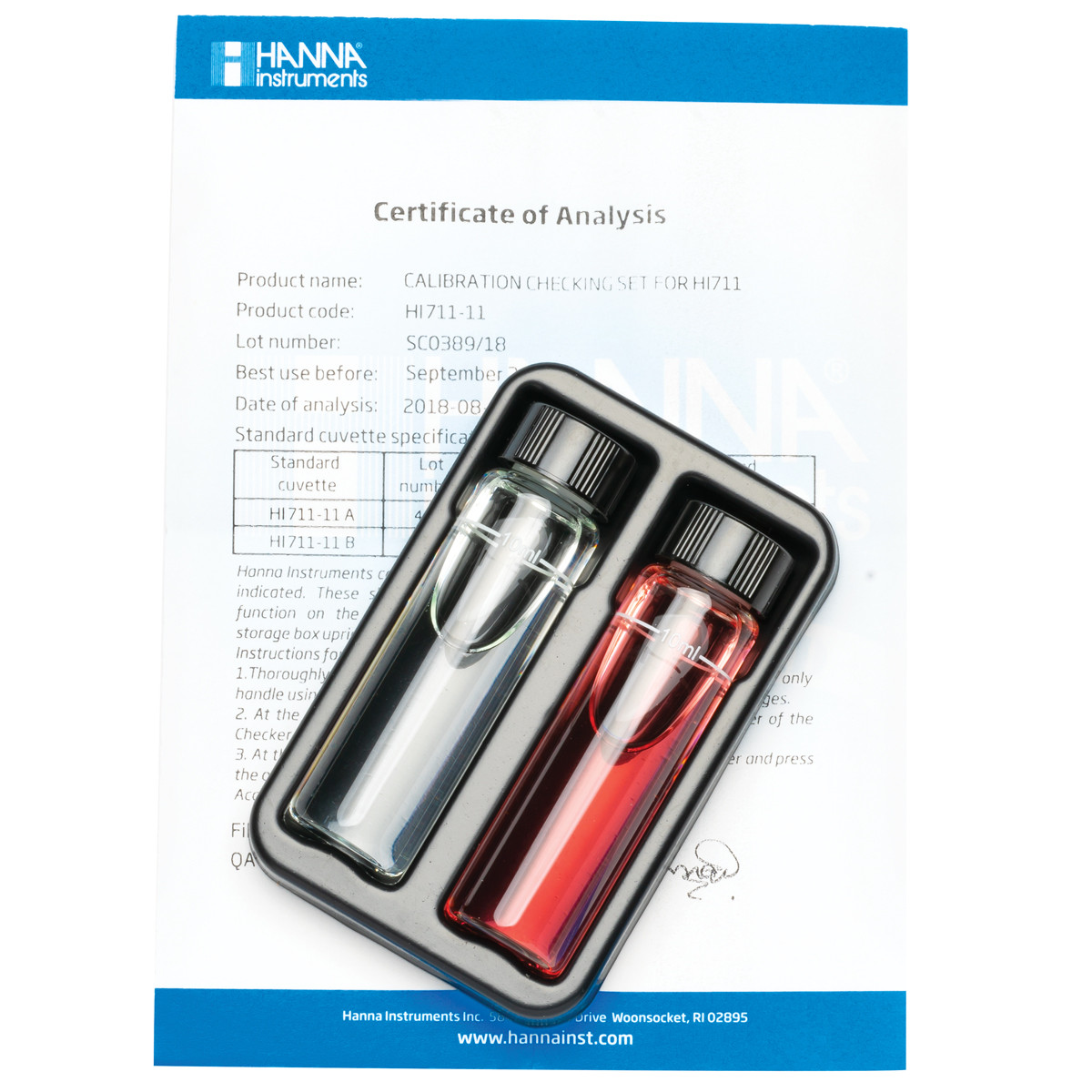 HI711-11 калибровочные стандарты для прибора HI711 HANNA INSTRUMENTS HI711-11 по лучшей цене с доставкой - интернет-магазин Прогрессивные решения