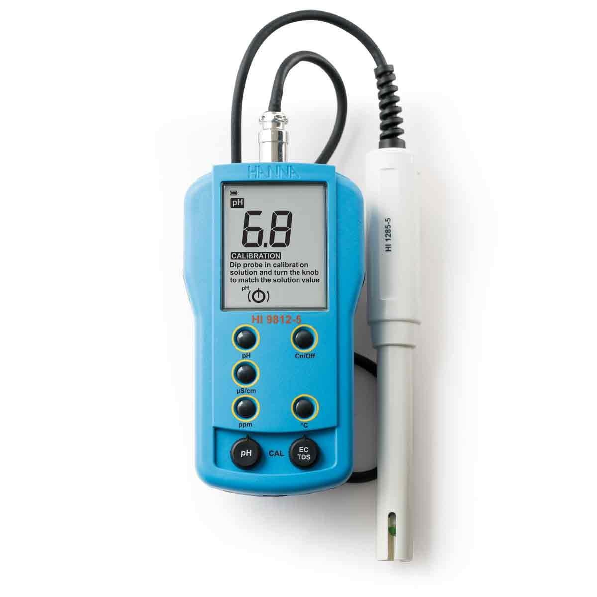 HI9812-5 портативный рН/ЕС/TDS-метр HANNA INSTRUMENTS HI9812-5 по лучшей цене с доставкой - интернет-магазин Прогрессивные решения