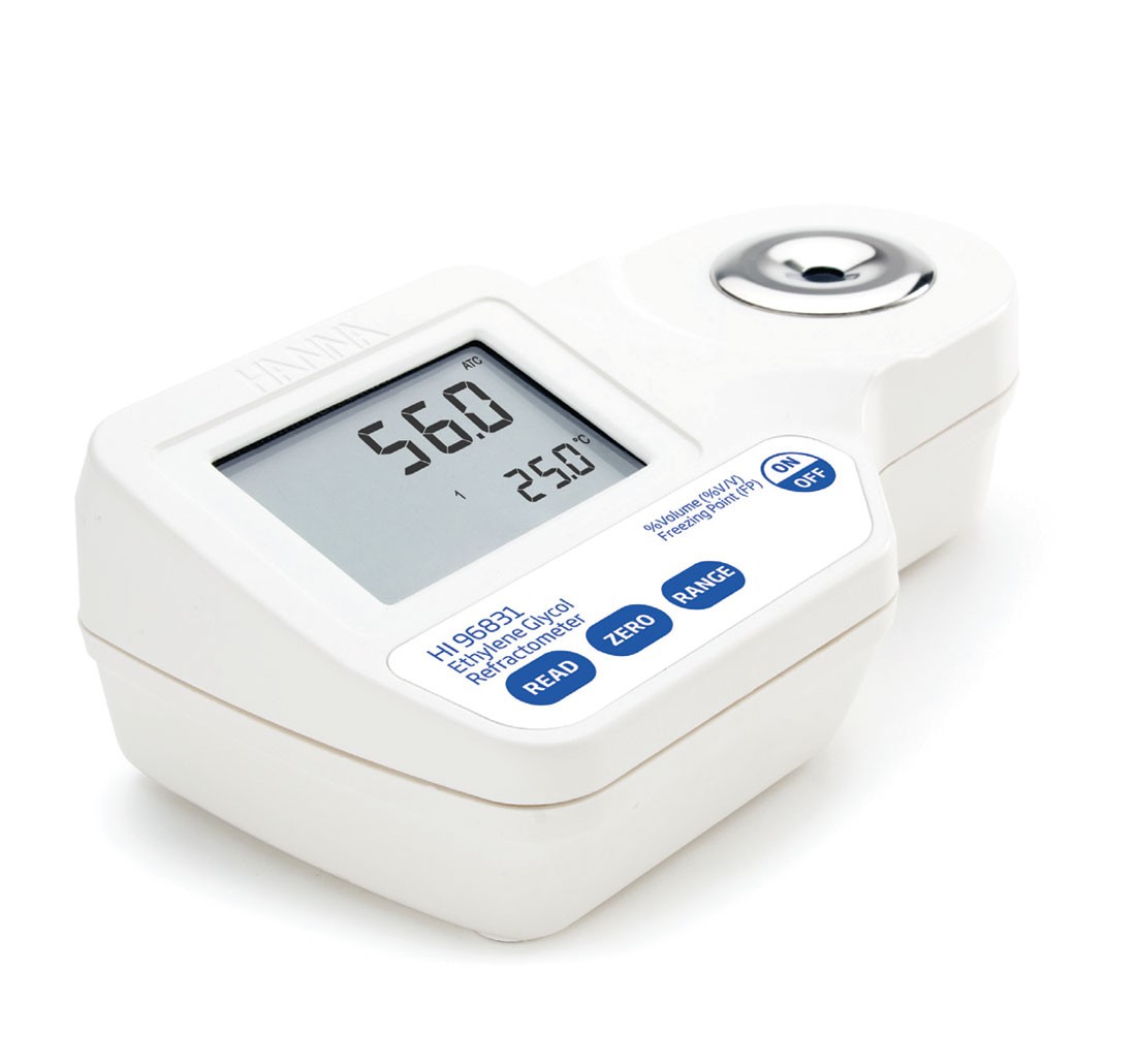 HI96831 цифровой рефрактометр для анализа этиленгликоля HANNA INSTRUMENTS HI96831 по лучшей цене с доставкой - интернет-магазин Прогрессивные решения