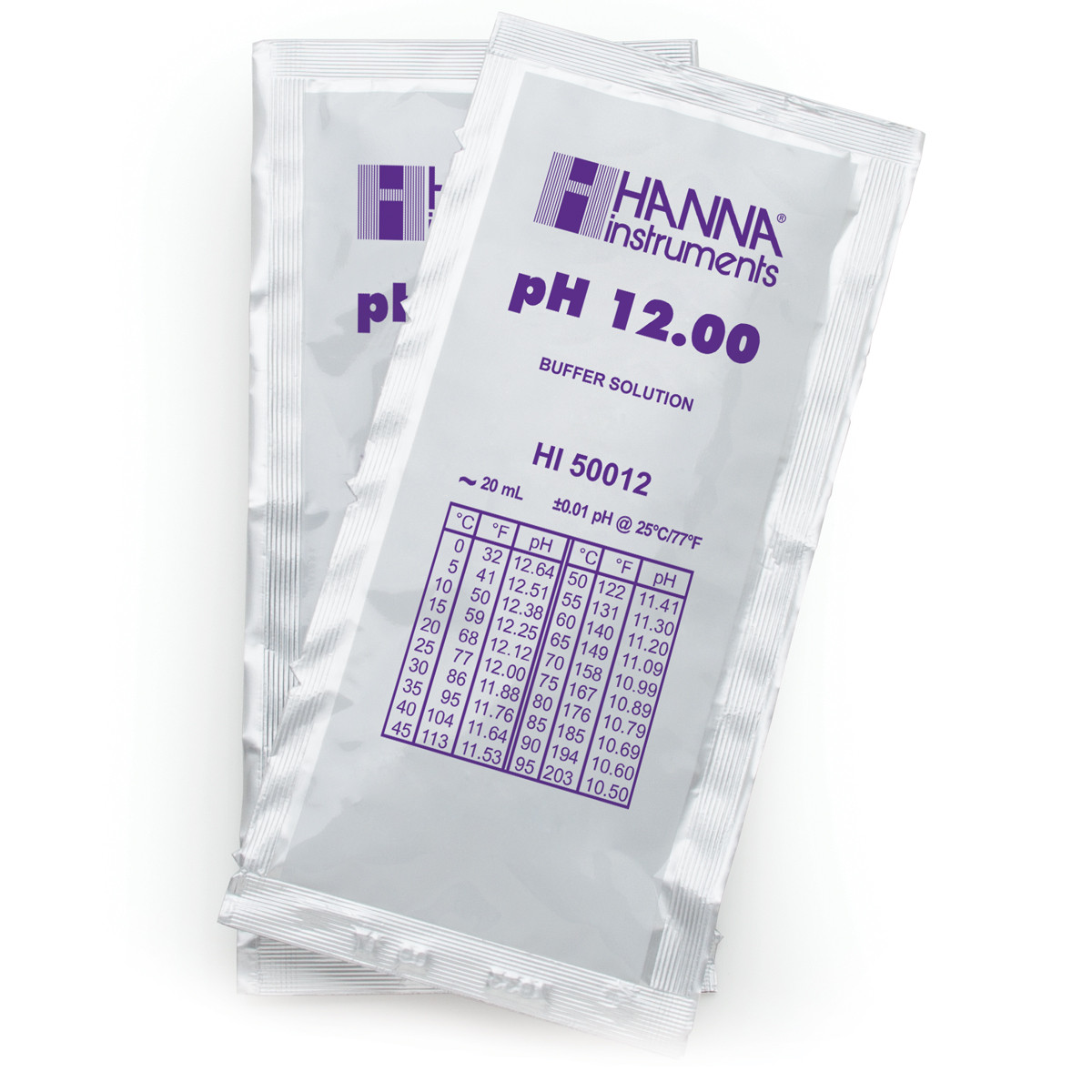 HI50012-02 раствор для калибровки рН 12.00, 25x20 мл HANNA INSTRUMENTS HI50012-02 по лучшей цене с доставкой - интернет-магазин Прогрессивные решения