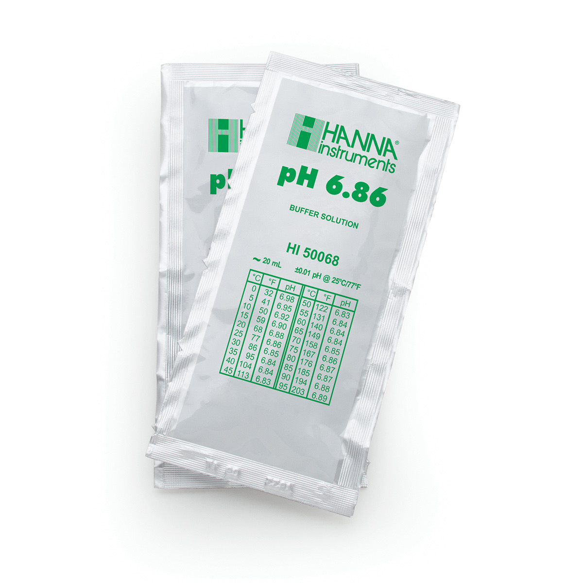 HI50068-02 раствор для калибровки рН 6.86, 25х20 мл HANNA INSTRUMENTS HI50068-02 по лучшей цене с доставкой - интернет-магазин Прогрессивные решения