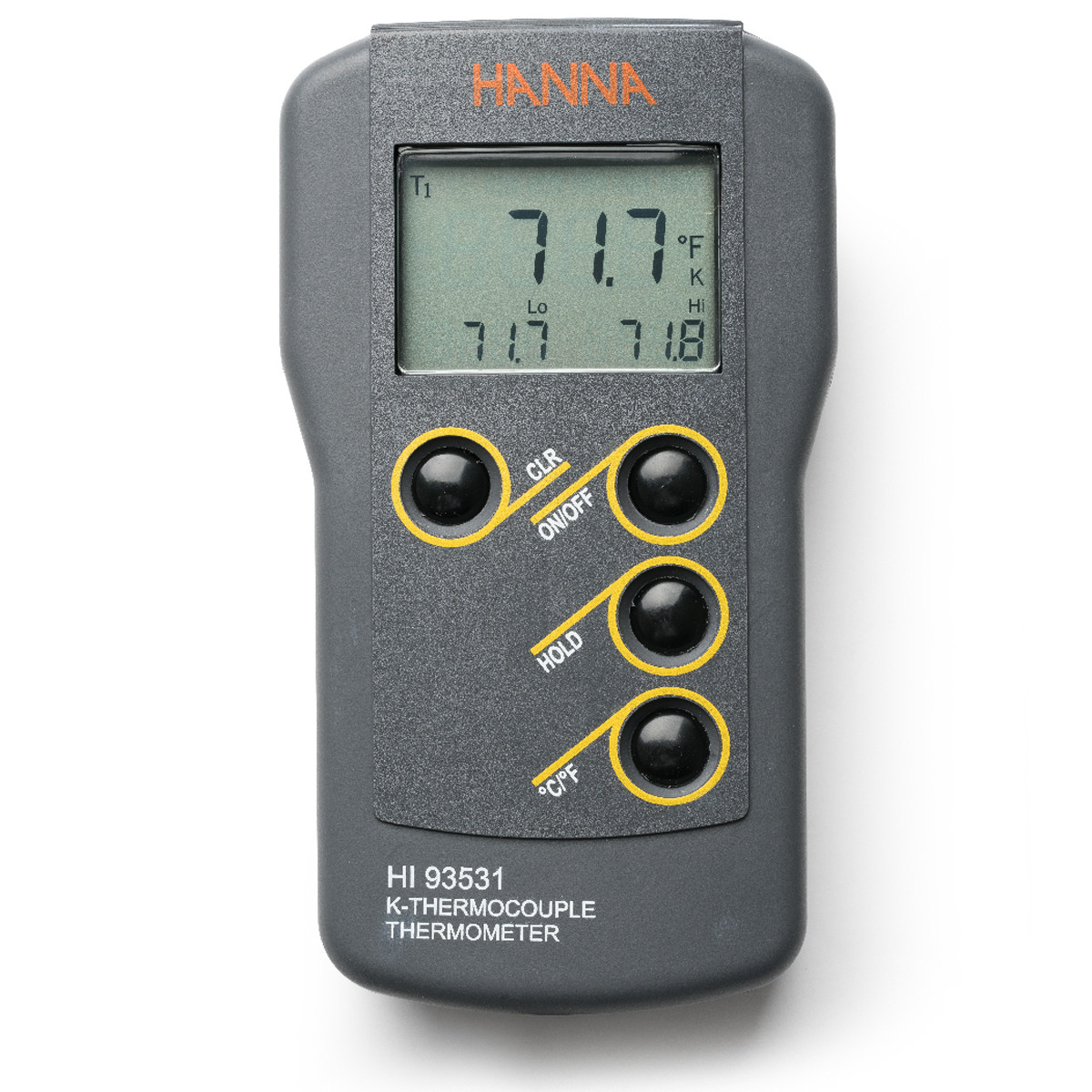 HI93531R портативный термометр с термопарой K-типа, разрешение 0,1С HANNA INSTRUMENTS HI93531R по лучшей цене с доставкой - интернет-магазин Прогрессивные решения