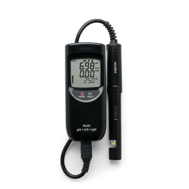 HI991301 портативный влагозащищенный рН/ЕС/TDS-метр HANNA INSTRUMENTS HI991301 по лучшей цене с доставкой - интернет-магазин Прогрессивные решения