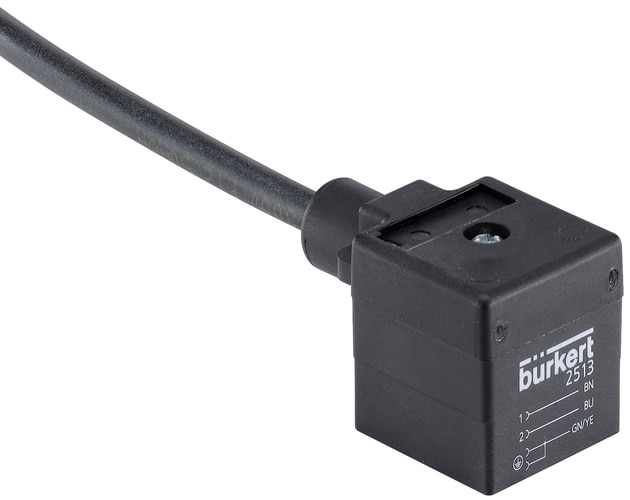 2513 Кабельный разъем формы A по DIN EN 175301-803 с залитым кабелем BURKERT 2513 по лучшей цене с доставкой - интернет-магазин Прогрессивные решения
