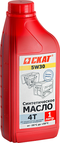 Масло 4-тактн. синтетическое SAE 5W30 1 л СКАТ-ДВ  по лучшей цене с доставкой - интернет-магазин Прогрессивные решения