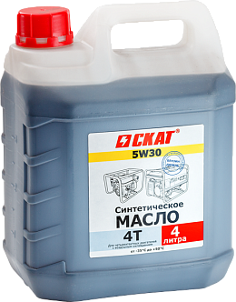 Масло для 4-тактных двигателей синтетическое SAE 5W30 4 л СКАТ-ДВ  по лучшей цене с доставкой - интернет-магазин Прогрессивные решения