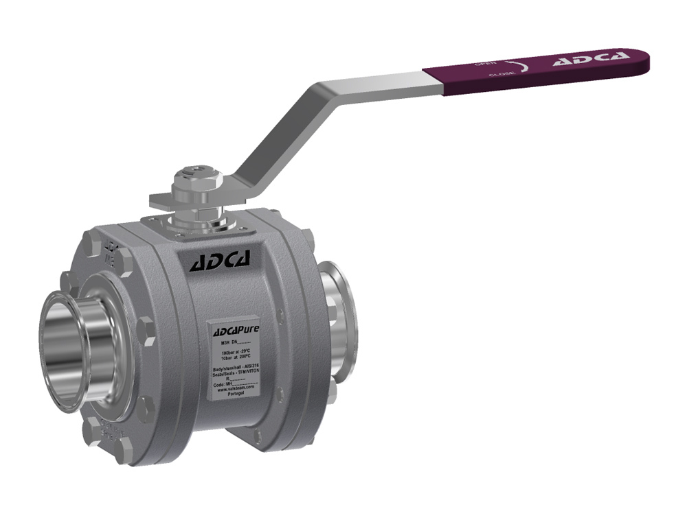 M3H /21/2" - 4" / ASME BPE Краны шаровые полнопроходные литые ADCA M3H /21/2" - 4" / ASME BPE по лучшей цене с доставкой - интернет-магазин Прогрессивные решения