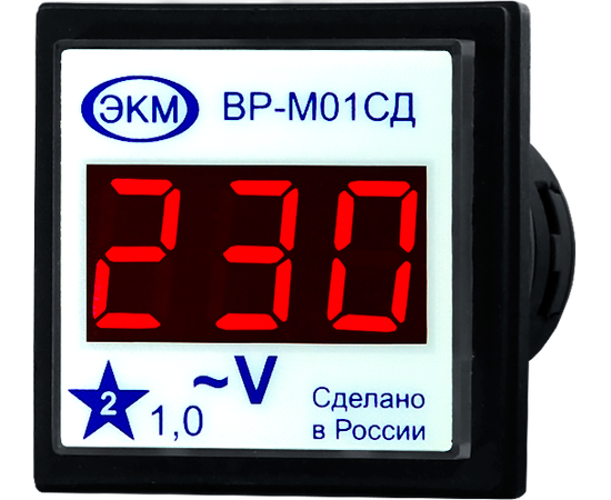Вольтметр ВР-М01-29СД АС15-450В УХЛ4 МЕАНДР  по лучшей цене с доставкой - интернет-магазин Прогрессивные решения
