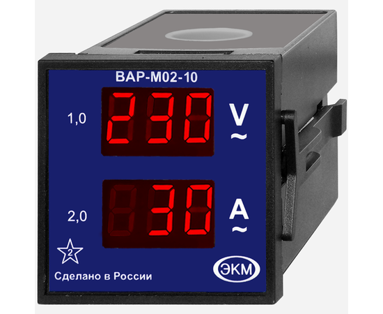 Вольтметр/Амперметр ВАР-М02-10 AC20-450В УХЛ4 МЕАНДР  по лучшей цене с доставкой - интернет-магазин Прогрессивные решения