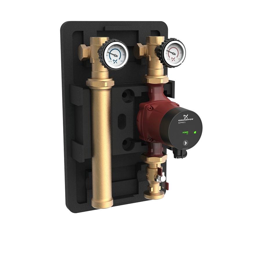 Насосная группа Grundfos HEATMIX D25 ALPHA2L 40 Грундфос  по лучшей цене с доставкой - интернет-магазин Прогрессивные решения