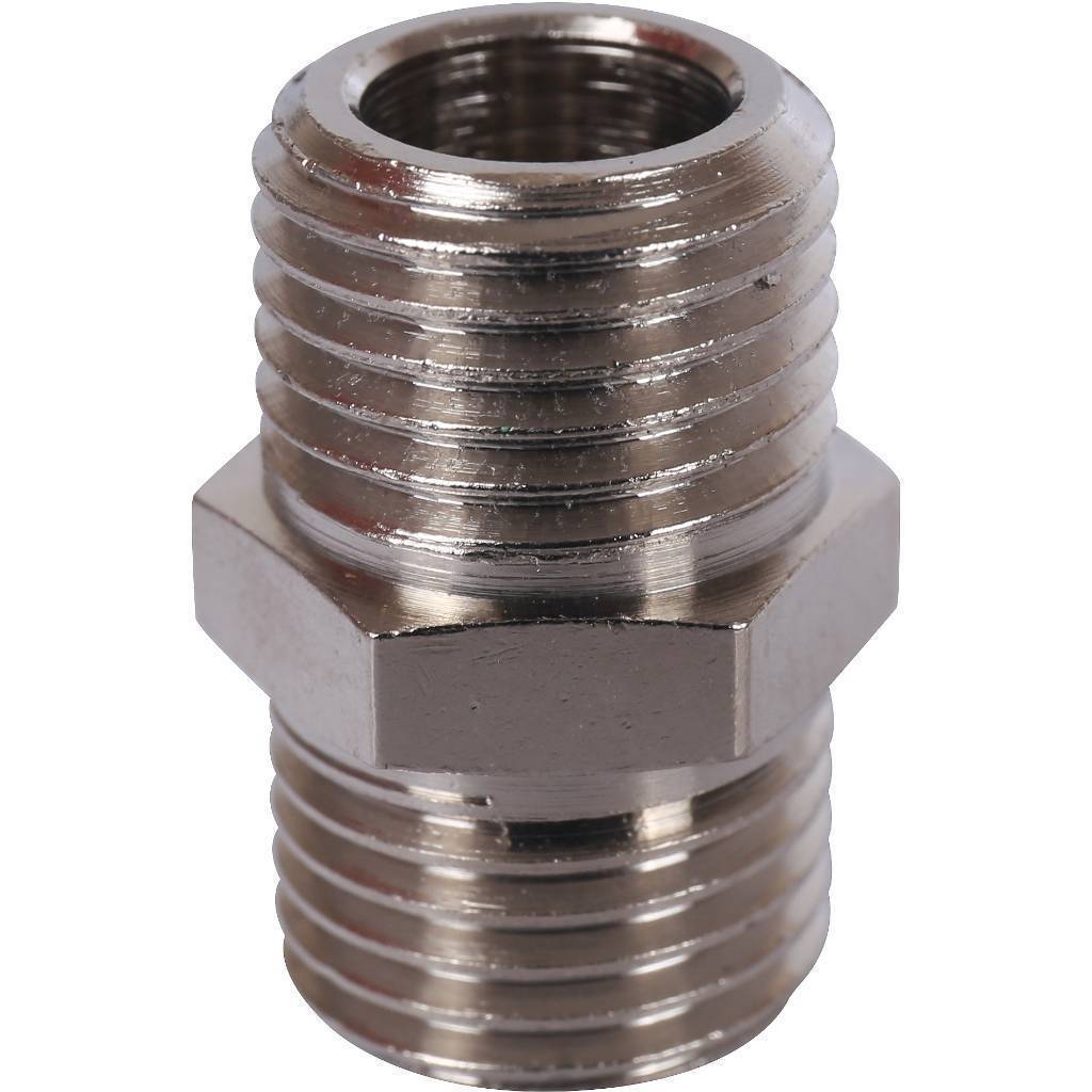 Купить SFT-0004-001414 STOUT  Ниппель HH никелированный 1/4 STOUT по лучшей цене с доставкой - интернет-магазин Прогрессивные решения