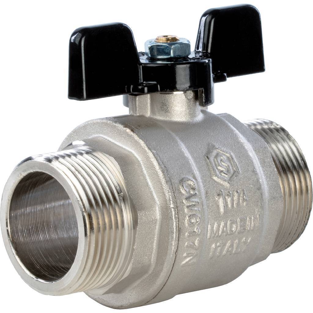 Купить SVB-0006-000032 STOUT  Кран шаровой полнопроходной, НР/НР, ручка бабочка 1 1/4 STOUT по лучшей цене с доставкой - интернет-магазин Прогрессивные решения