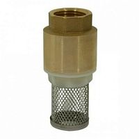 Клапан обратный латунный, SGL, Ду-100, Ру-10, муфтовый, с сеткой ГРОЕН